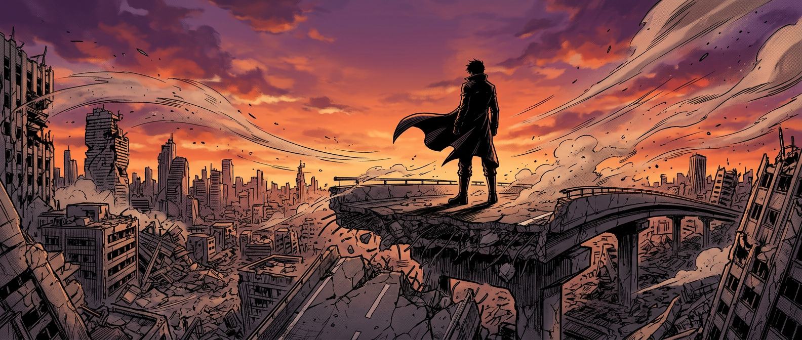 The wind howled through the empty streets of the devastated city.